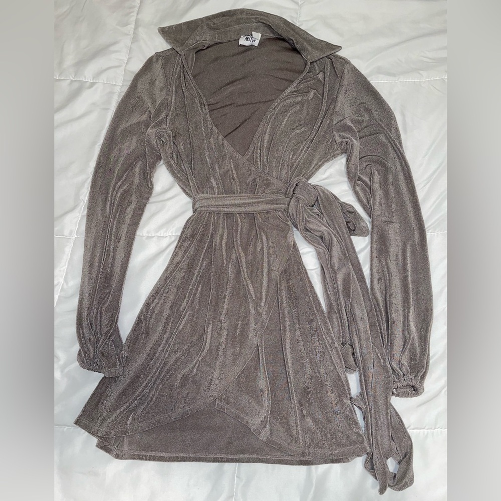 Trussardi Women's Gray Wrap Robe
